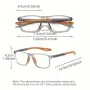 TR90 Reading Glasses Anti-blue Light High Definition Presbyopia Eyeglasses Men's Hyperopia Optical Eyewear Ultralight Sport Non-slip Eyeglasses Diopters To +3.5