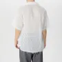 Camisas para hombre INCERUN, camisa blanca de gasa con flecos, cuello en V, solapa, manga corta, color liso