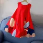 ZANZEA - Camisetas sin mangas con cuello redondo y estampado gráfico para mujer, estilo casual, estilo playero, de corte A