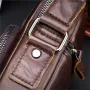 BULLCAPTAIN Genuine Leather Messenger Bag for Men Adjustable Shoulders Sling Crossbody Bags for Travel Work Business Handbag
