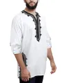 INCERUN Plus Size Mens Ethnic Style Half Sleeve V Neck Casual Shirts