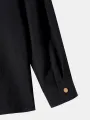 ChArmkpR Mens Casual Long Sleeve Shirt Vintage Geometric Print Patchwork Flap Pocket Lapel Shirt without T-shirt