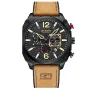 CURREN Jam Tangan Olahraga Pria Multifungsi Chronograph Quartz Watch Bercahaya Tahan Air Kalender Jam Tangan