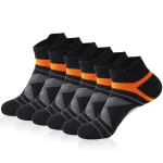 5 Pairs Men's High Quality Breathable Ankle Socks Summer Outdoor Casual Athletic Short Sports Socks for Running Size 38-45 Comfortable