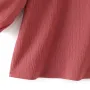 ZANZEA Women's Blouse Casual Lantern Sleeve Round Neck Shirt Plain Party Commute Pullover Tops