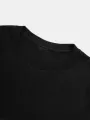 Mens Street Letter Smile Graphics 100% Cotton Short Sleeve T-Shirt