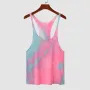 INCERUN Mens Tank Top Fashion Tie-dye Tanks Loose Fit Sport Gym Vests Summer Daily Sleeveless Undershirt Male