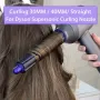 Rizador de 30 mm compatible con secador de pelo Dyson, boquilla rizadora, adaptador de boquilla antivuelos, cepillo de rodillo de peinado con aire.