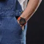 NAVIFORCE Men Sport Watch TPU Strap Simple Dial Quartz Wristwatch Waterproof Watch