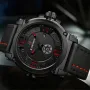 NAVIFORCE Fashion Men Sports Watches Genuine Leather Strap Quartz Watch Waterproof Date Luminous Wristwatch