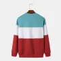 Moletom masculino ChArmkpR com estampa de planetas e blocos de cores e patchwork