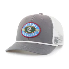 MIAMI MARLINS TIDE SWEEP ROPE BVHATS 47 TRUCKER