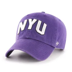 NYU NEW YORK UNIVERSITY VIOLETS BVHATS 47 CLEAN UP