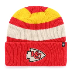 KANSAS CITY CHIEFS CLUBHOUSE JENNINGS BVHATS 47 CUFF KNIT