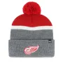 DETROIT RED WINGS SPLIT SHADOW BVHATS 47 CUFF KNIT