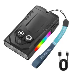 SEEKNITE EV15S 1000LM EDC Keychain Flashlight With 365nm UV Light Colored Sidelight Type-C Charging Super Bright Mini LED Torch Clip-on Light RGB Lamp Pocket Lantern
