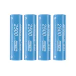 4Pcs Astrolux® E1825 18A 2500mAh 3.7V 18650 Li-ion Battery Unprotected High Drain Rechargeable Lithium Power Cell For Astrolux Nitecore Lumintop Fenix Olight Flashlights RC Toys Home Tools