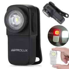 Astrolux CP01 Rechargeable EDC Flashlight 250 Lumens Dual Sources Compact Pocket Clip Light Convenient USB C Charging Magnetic Flash Lights with Memory Mode Lockout Design Beacon Mode for Working, Cycling, Emergency, Signaling Tool