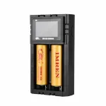 [US Direct] H2 Dual-Slot with LCD Screen Display Li-ion Battery Charger Intellegent Fast Charging for 18650 21700 26650 Rechargeable Batteries For Flashlight RC Toys Home Tools