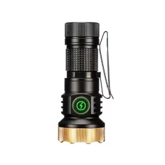 F473 7 * XPG LED Potente mini llavero Linterna 1 modos EDC Antorcha Aleación de aluminio 1 Iluminación colorida Camping Imán Clip Luz de trabajo