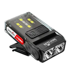 Warsun G9ハンドモーションセンサーLEDクリップヘッドランプポータブル超高輝度充電式ヘッドライト懐中電灯夜釣りキャンプロングエンデュランスハットクリップライト