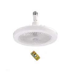 E27 Ceiling Fan Light Brightness & Color Temperature Dimmable 3-Speed Wind with Remote Control for Living Room Dining Room