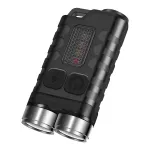 V3 Mini Keychain Flashlight Dual LED Head Type C Charging IP65 Waterproof 900LM Small Keyring Rechargeable Torch Light