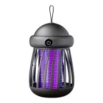 USB Rechargeable Mini UV Mosquito Killer Lamp 360° Coverage 3000V Electric Grid Dual UV & Night Light Modes Portable Indoor/Outdoor Zapper