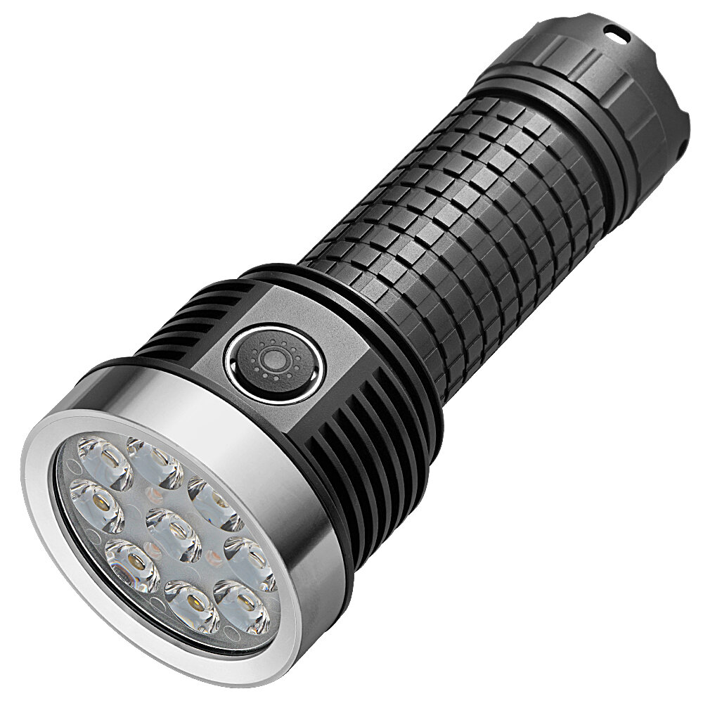 HAIKELITE H9 9*LH351D LED Strong Light Flashlight High Powered 26800 Battery Portable Torch Type-C Rechargeable LED Lamp Outdoor Hiking Camping Hunting Search Light