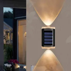 Solar Lamp Wall Lamp Up And Down Light Outdoor Wall Washing Lamp Balcony Lighting Night Light