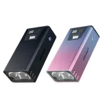 Digital Power Display LED Keychain Light Portable Super Bright Magnetic Work Lamp Type-C USB Rechargeable Emergency Mini Torch