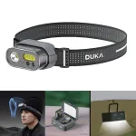 Atuman DUKA MH1 Intelligent Induction LED Headlamp With Charging Box Outdoor Waterproof Headlight Set Multiple Light Source USB Rechargeable Head Lamp