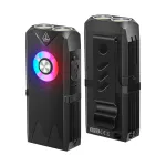 Портативний вуличний аварійний EDC-ліхтарик SEEKNITE EV15 650 люмен - біле світло + брелок з алюмінієвого сплаву RGB з акумуляторним світлодіодним ліхтарем-брелоком типу C