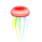 Elfeland LED Voice Control Creative Jellyfish Lamp RGB Gradient Cute Jellyfish Night Light Type-C Charging Atmosphere Light for Kids Bedroom Home Decor
