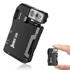 WUBEN G5 400ルーメン充電式EDC LEDキーホルダー懐中電灯(RGBライト付き)デュアル光源ミニLEDトーチポータブルポケットライトEDCサバイバルツール屋外用