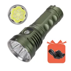 Astrolux? MF07 7*SFH55.2 LED 21000LM Torcia potente da ricerca con batteria 46950, portata massima 618M, autonomia 15 giorni, potente torcia LED ricaricabile tramite USB di tipo C per avventure all'aperto, escursionismo, campeggio, ricerca, pesca