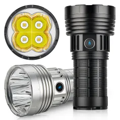 HAIKELITE HG50 4*G50 LED High Powered 21700 Flashlight Type-C Rechargeable Powerful Portable LED Torch for Outdoor Hiking Camping Hunting Fishing