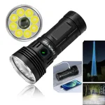 Lumintop Thanos 2.0 LEP LED 12600lm 1300m Thrower Flood Flashlight USB Type-C Rechargeable 46950 High Capacity Battery/Power Bank for Camping Search Rescue Exploration