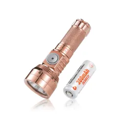 Lumintop GT NANO3.0 700LM 400M Copper Thrower Flashlight Mini LED Keychain Light With 10280 Lithium Battery USB Type C Rechargeable Mini Torch Camping Lantern Outdoor Light