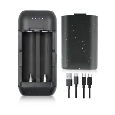 [US Direct] เครื่องชาร์จแบตเตอรี่แบบพกพา BC2 พร้อมจอ LCD แสดงสถานะ พอร์ต USB Type-C สำหรับใช้เป็นพาวเวอร์แบงค์โทรศัพท์