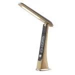 Portable Foldable Desk Lamp Wood Texture LED Table Lamp With Rechargeable Built-In 1800mah Battery LCD Display