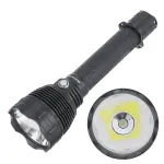 SEEKNITE L6T XHP70.3 HI High-Power LED Flashlight 5000LM 5000K Floodlight Torch Tactical Flashlight with Memory Mode 650M Thrower Powered by 26650 Pointed Lithium Battery Type-C Rechargeable for Searching Camping Outdoor Sports