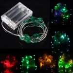 2M 18 LED Battery Operated Xmas Four leaf Clovers String Fairy Lights Party Wedding Christmas Decor