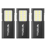 Smiling Shark TIP065 Mini Rechargeable Worklight,COB Floodlight Pocket Flashlight,with Clip Design,for Outdoor Running, Hiking