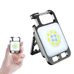 Mini COB Keychain Flashlight Charging Lamp Camping Lights with Magnet 4 Lighting Modes for Camping Home USE Etc