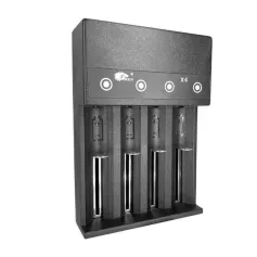 [USA Direct] X4 4-Slot Universal Rechargeable Li-ion Battery Charger Intellegent Flashlight Charger 4 Slots For Li-ion 18650 21700 26650 AA AAA Batteries Cell