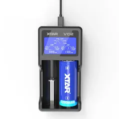 XTAR VC2 18650 Battery Charger Test Batteries Capacity Display USB Charger For 10400-26650 Li-Ion Battery 21700 18650 Charger