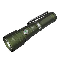 Torcia elettrica posteriore magnetica a LED CYANSKY P12R potente, 1300 lumen, 240 m, torcia tattica ricaricabile EDC, alimentazione tramite batteria 14500