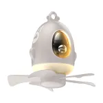 Small Aircraft Ceiling Fan 8000mAh Night Light Ceiling Fan Home Dormitory Small Ceiling Fan Mini Small Fan USB Power supply