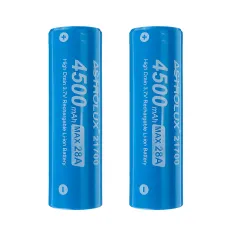 Astrolux? E2145 4500mAh 28A 3.7V 21700 リチウムイオンバッテリー 保護なし 高放電 充電式リチウムパワーセル Jetbeam Nitecore Lumintop Fenix Olight 懐中電灯 RCおもちゃ Eバイク用 2個